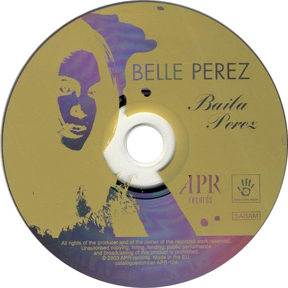 Cartula Cd de Belle Perez - Baila Perez