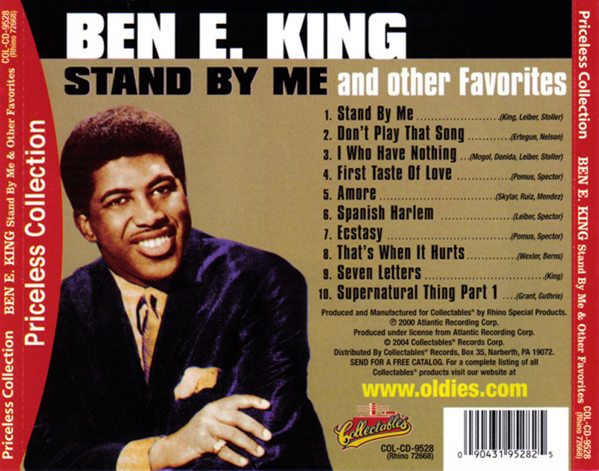 Cartula Trasera de Ben E. King - Stand By Me And Other Favorites