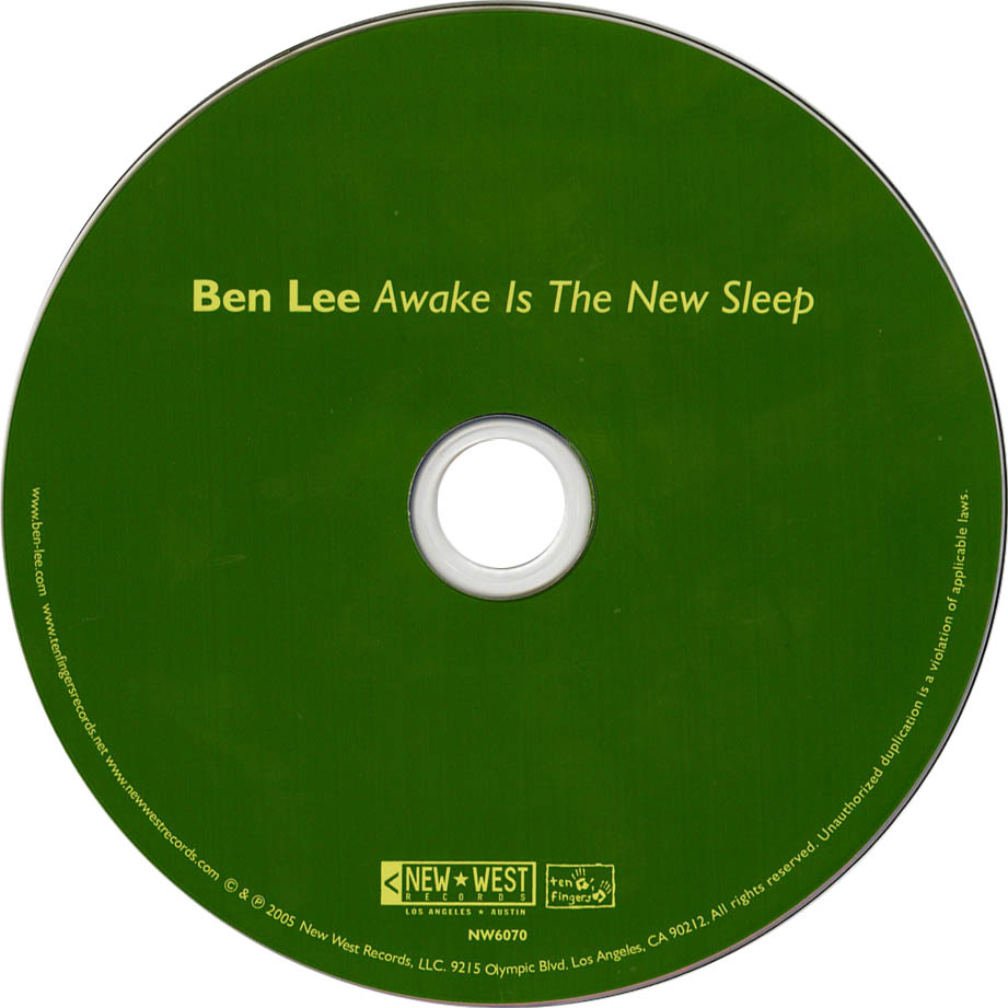 Cartula Cd de Ben Lee - Awake Is The New Sleep