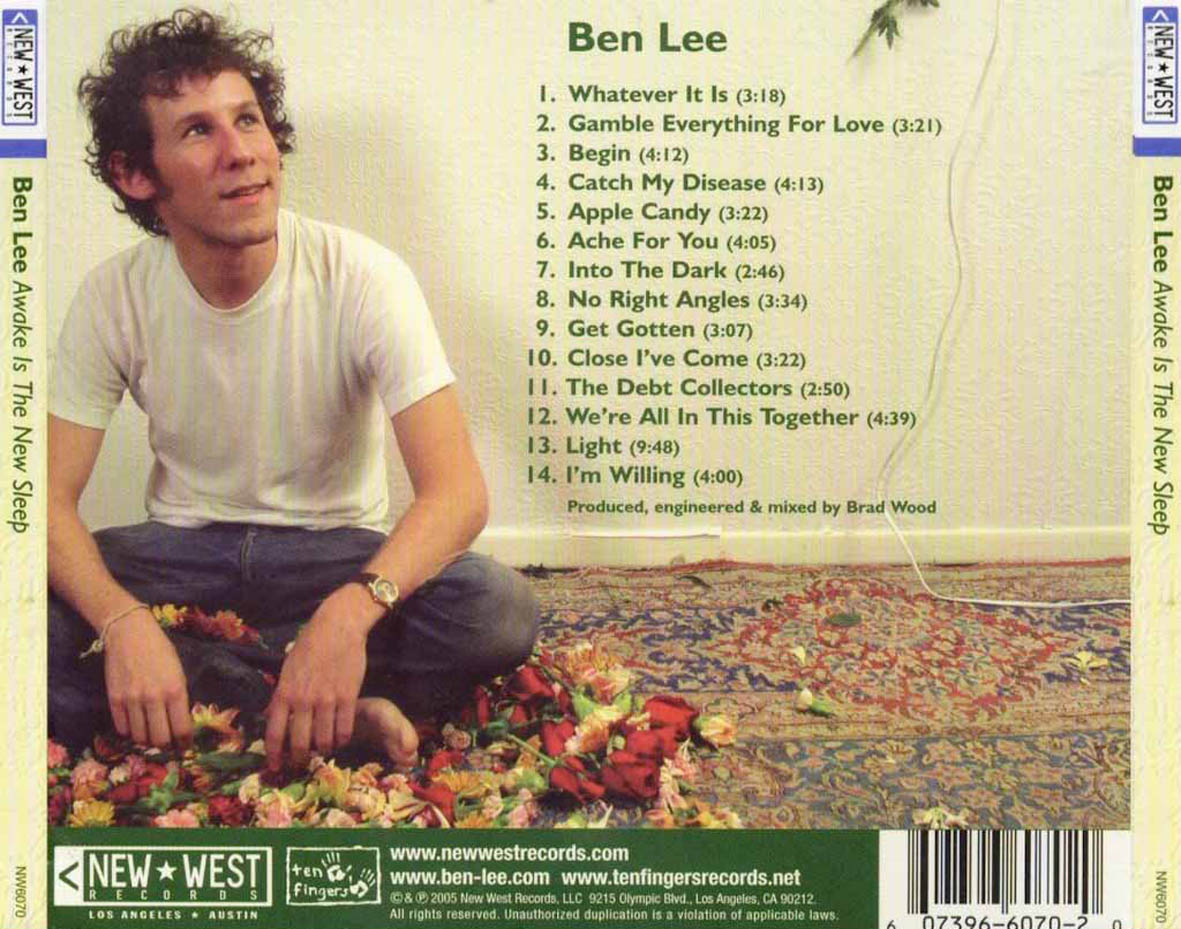 Cartula Trasera de Ben Lee - Awake Is The New Sleep