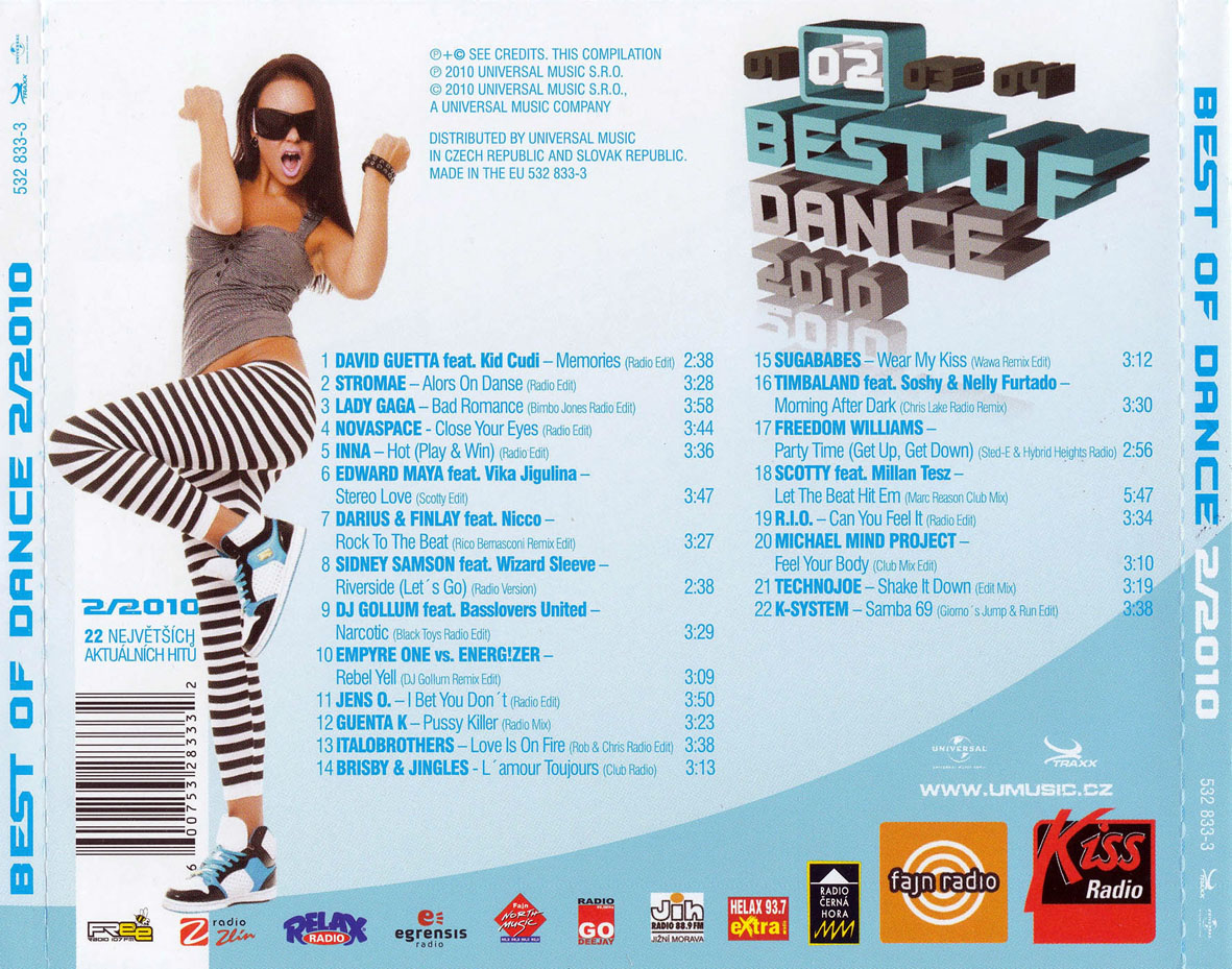 Cartula Trasera de Best Of Dance 2/2010