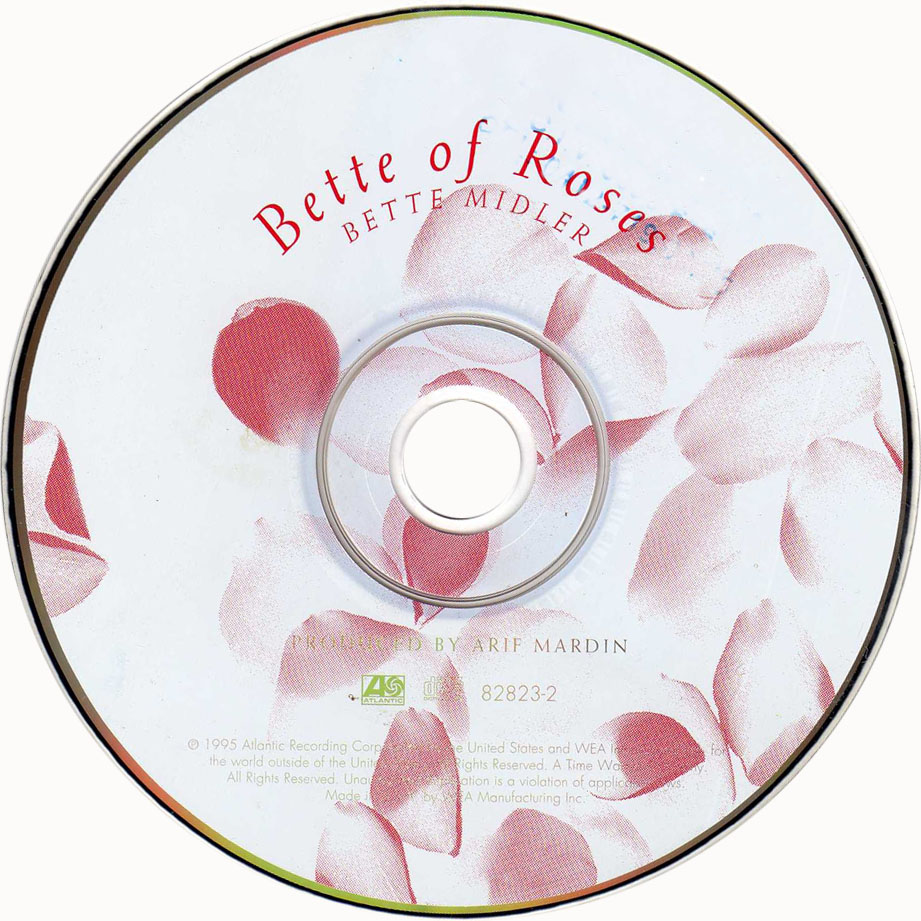 Cartula Cd de Bette Midler - Bette Of Roses