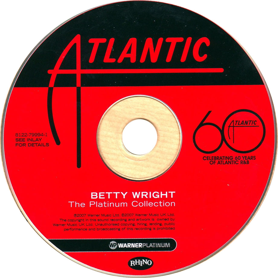 Cartula Cd de Betty Wright - The Platinum Collection