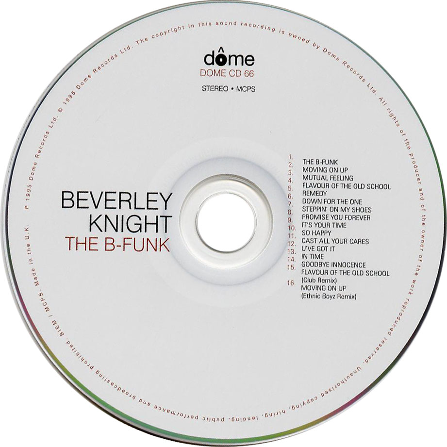 Cartula Cd de Beverley Knight - The B-Funk: Flavour Of The Old School