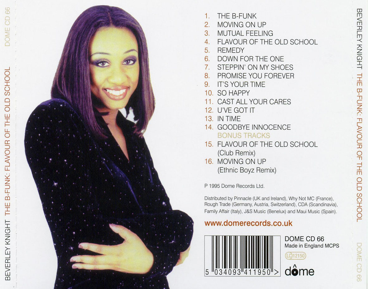 Cartula Trasera de Beverley Knight - The B-Funk: Flavour Of The Old School