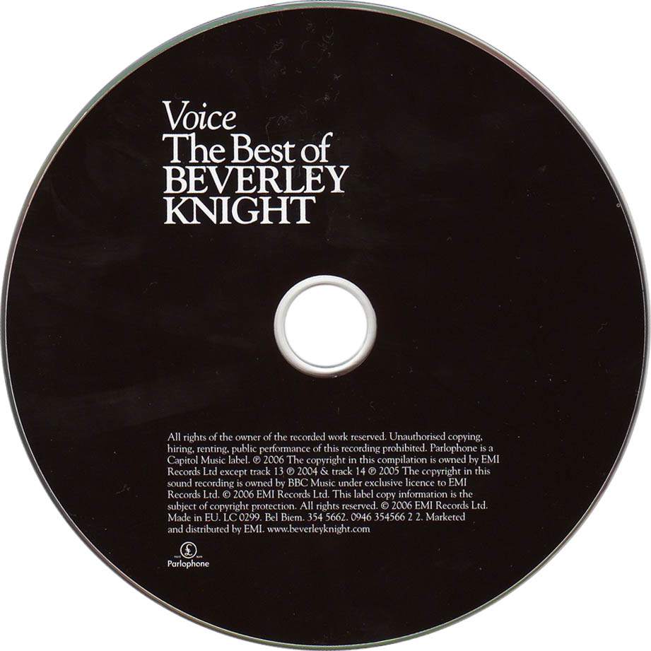 Cartula Cd de Beverly Knight - Voice (The Best Of Beverly Knight)