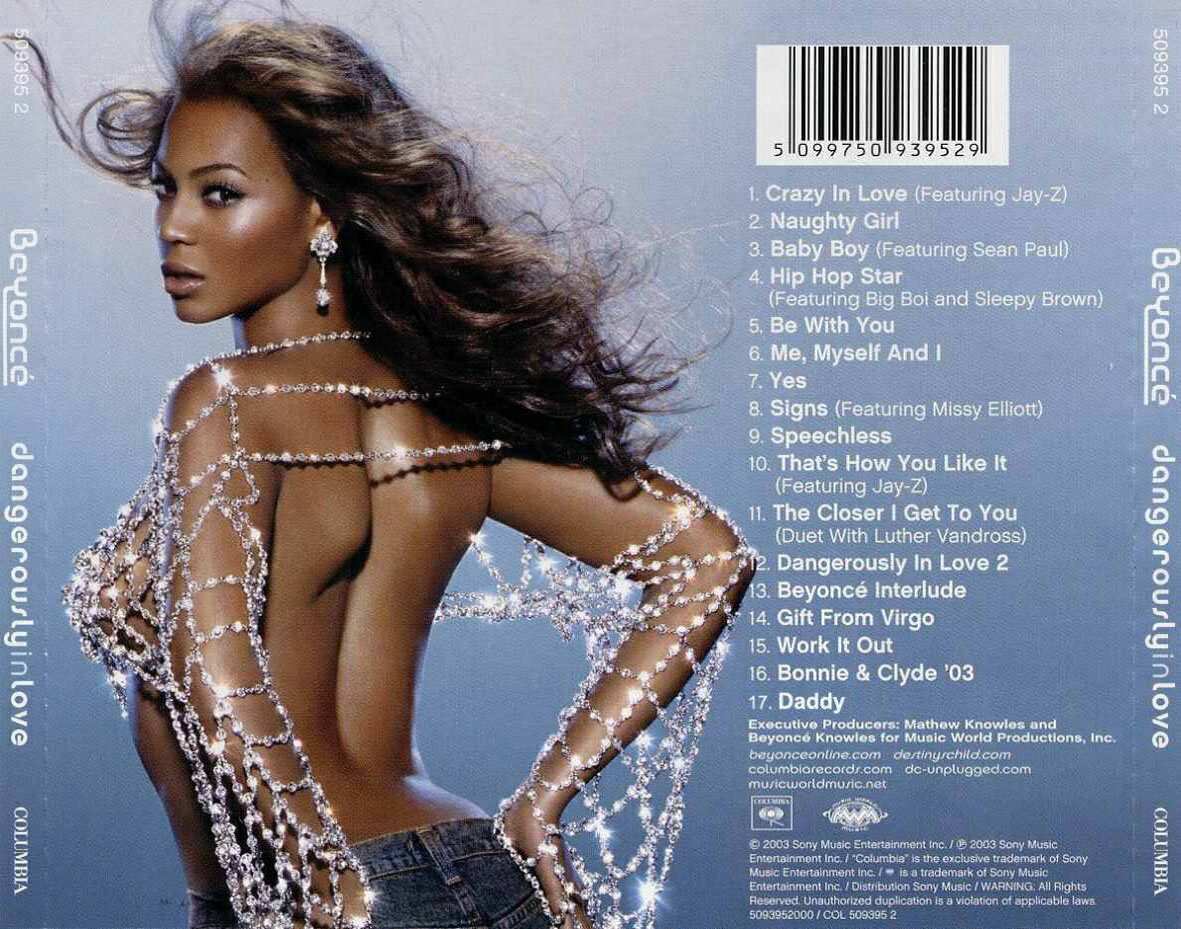 Cartula Trasera de Beyonce - Dangerously In Love (17 Canciones)