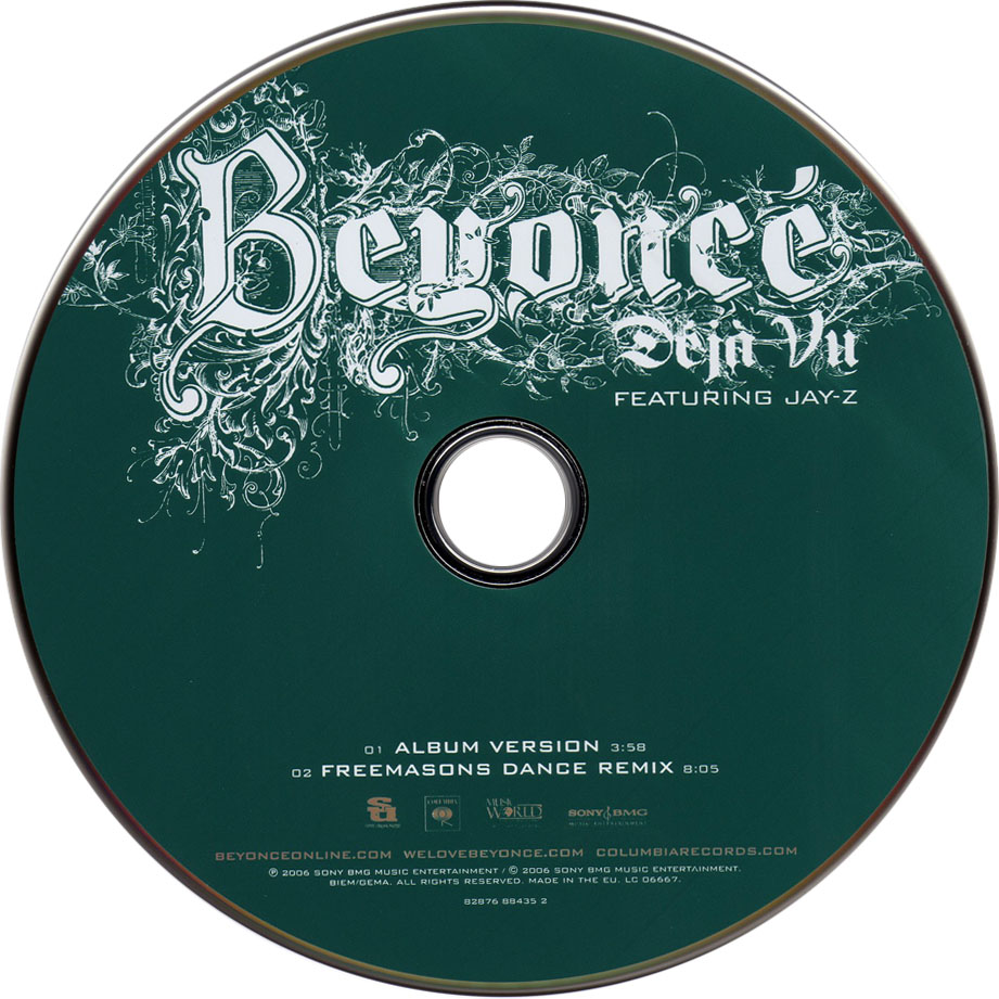 Cartula Cd de Beyonce - Deja Vu (Cd Single)