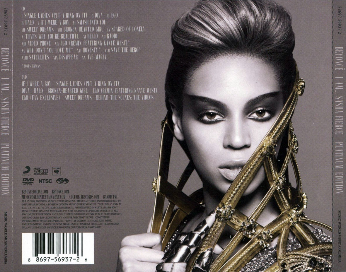 Cartula Trasera de Beyonce - I Am... Sasha Fierce (Platinum Edition)