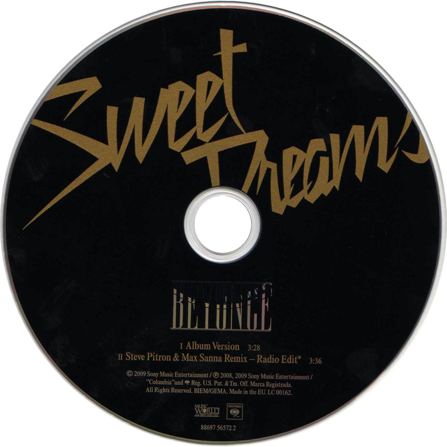 Cartula Cd de Beyonce - Sweet Dreams (Cd Single)