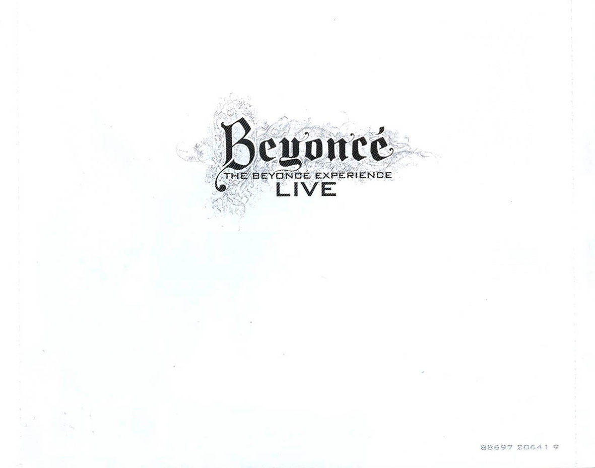 Cartula Interior Trasera de Beyonce - The Beyonce Experience Live