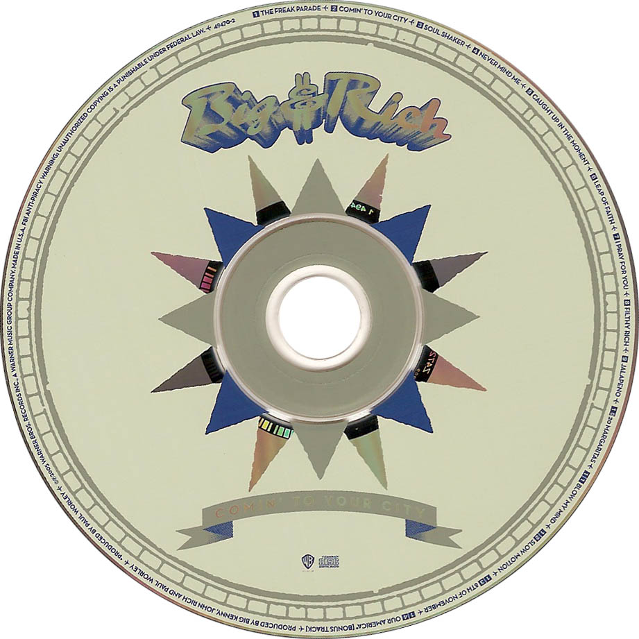 Cartula Cd de Big & Rich - Comin' To Your City