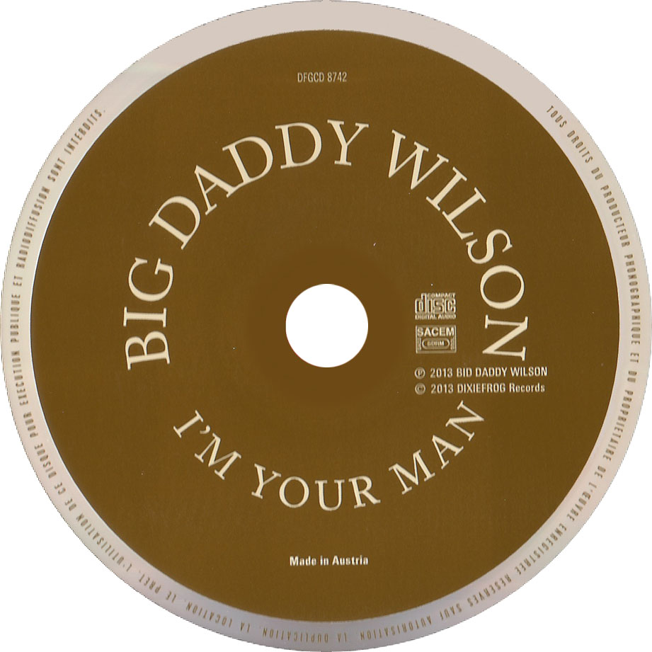 Cartula Cd de Big Daddy Wilson - I'm Your Man