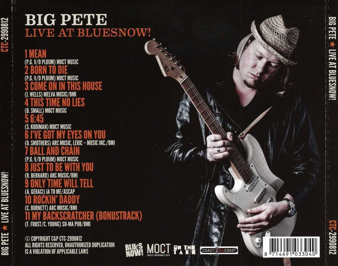 Cartula Trasera de Big Pete - Live At Bluesnow