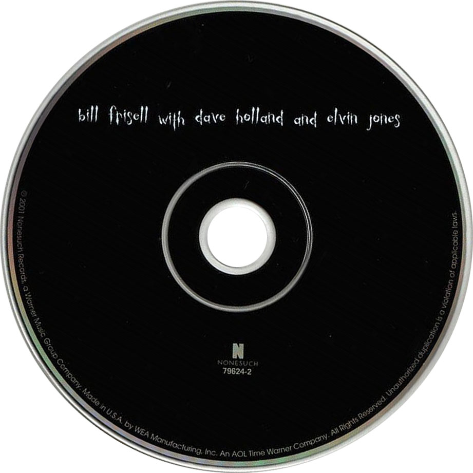 Cartula Cd de Bill Frisell - With Dave Holland And Elvin Jones
