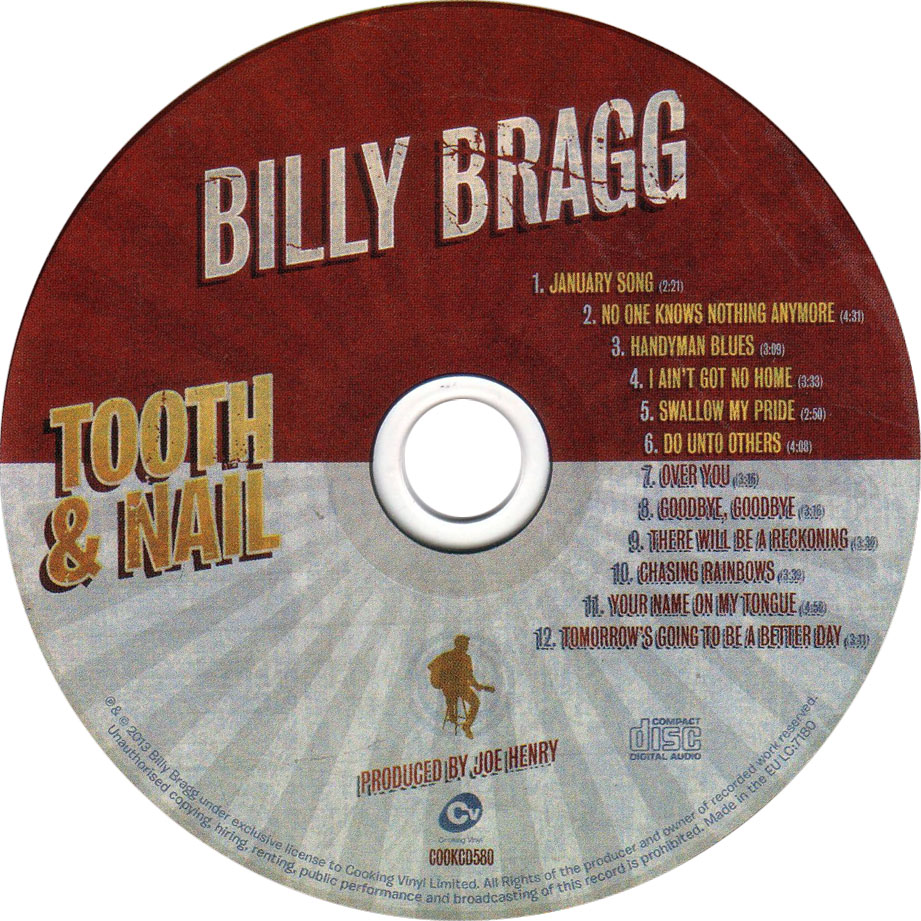 Cartula Cd de Billy Bragg - Tooth & Nail