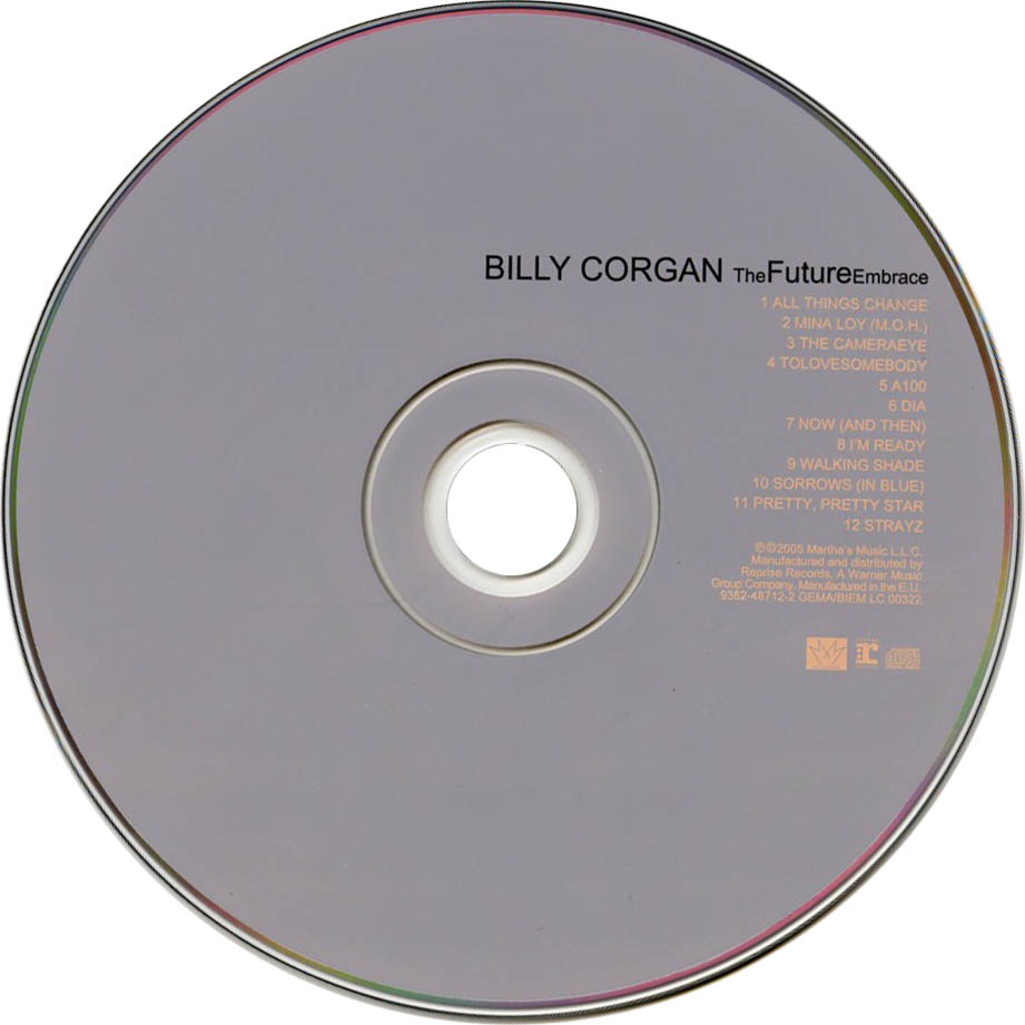 Cartula Cd de Billy Corgan - The Future Embrace