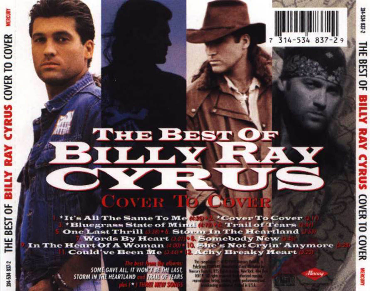 Cartula Trasera de Billy Ray Cyrus - Cover To Cover: The Best Of Billy Ray Cyrus