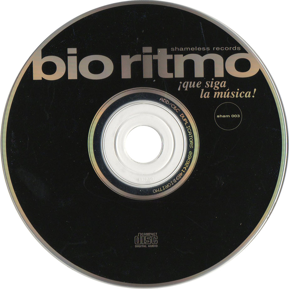 Cartula Cd de Bio Ritmo - Que Siga La Musica!