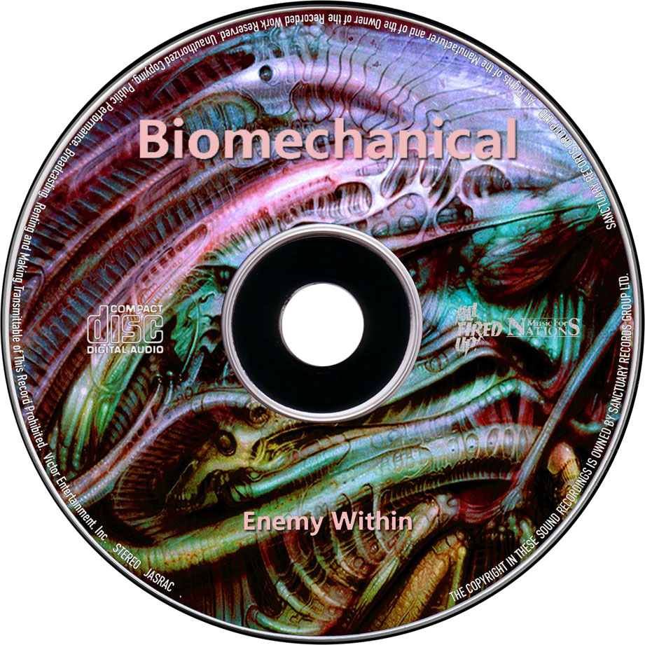 Cartula Cd de Biomechanical - Enemy Within (Best Songs)