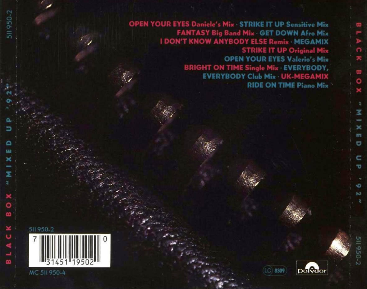 Carátula Trasera de Black Box - Mixed Up '92