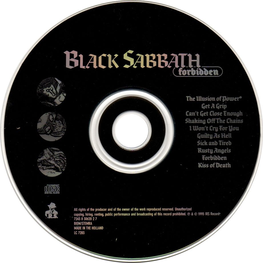 Cartula Cd de Black Sabbath - Forbidden