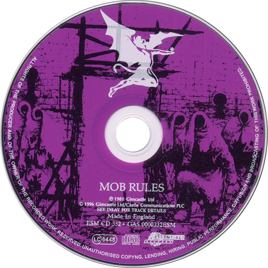 Cartula Cd de Black Sabbath - Mob Rules