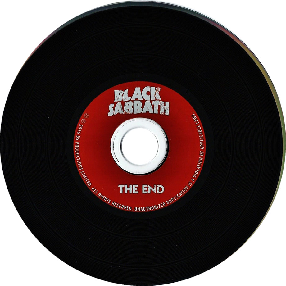 Cartula Cd de Black Sabbath - The End (Ep)