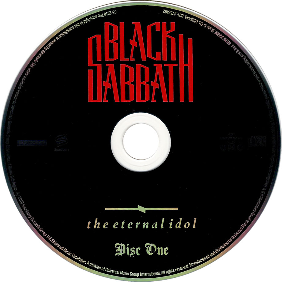 Cartula Cd1 de Black Sabbath - The Eternal Idol (Deluxe Expanded Edition)