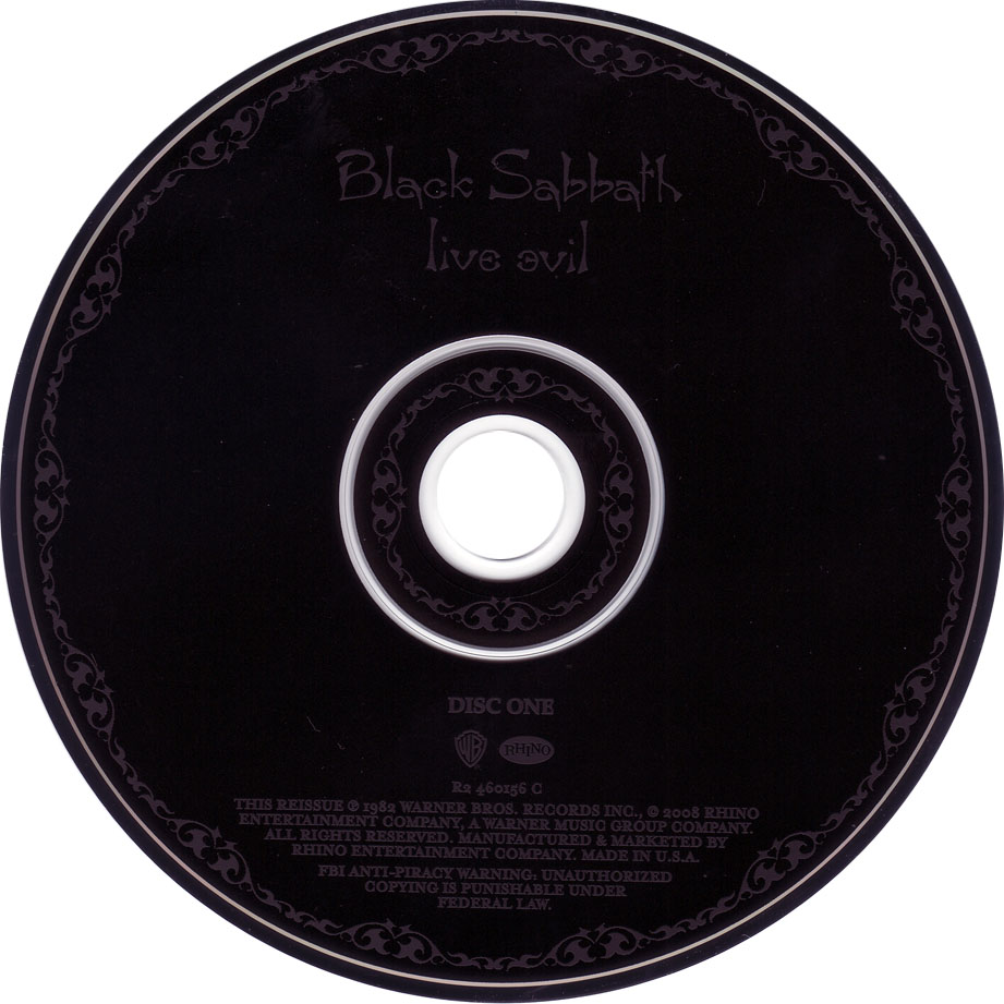 Cartula Cd3 de Black Sabbath - The Rules Of Hell
