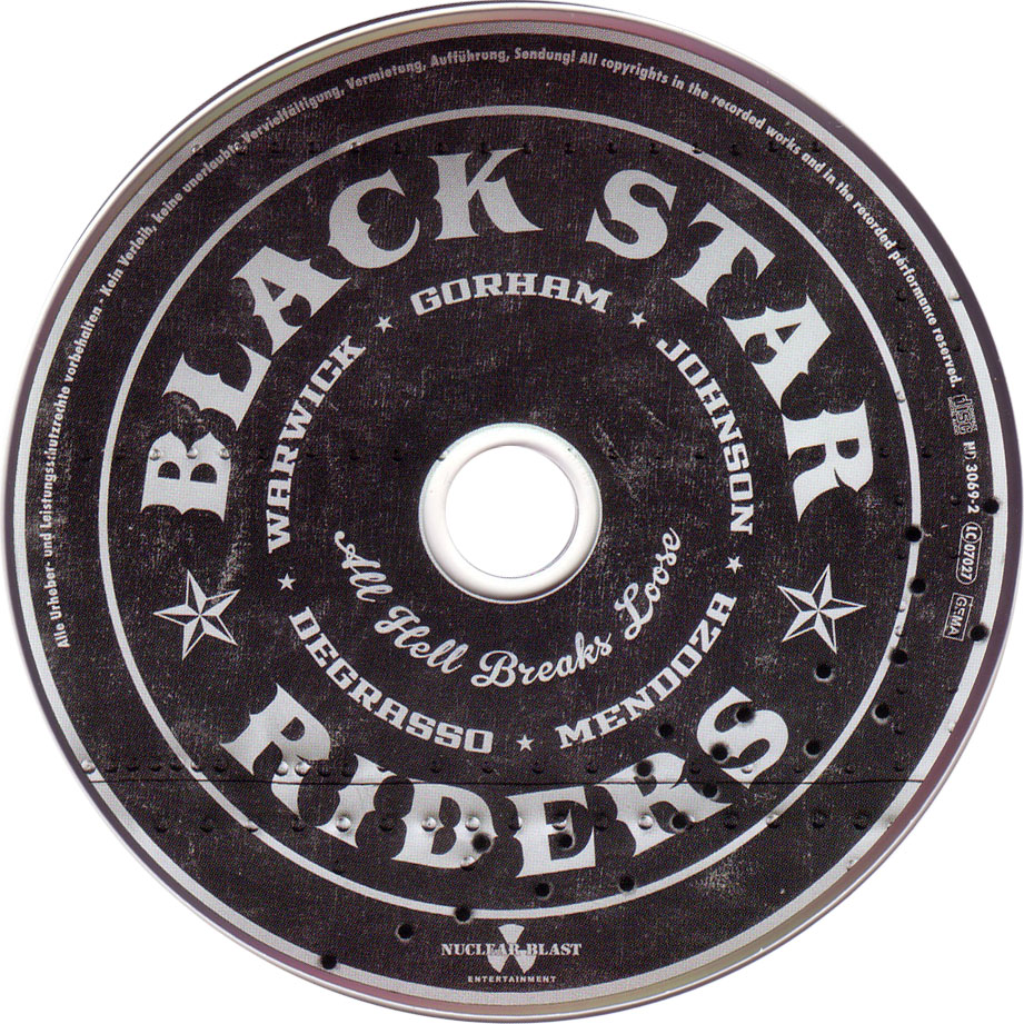 Cartula Cd de Black Star Riders - All Hell Breaks Loose