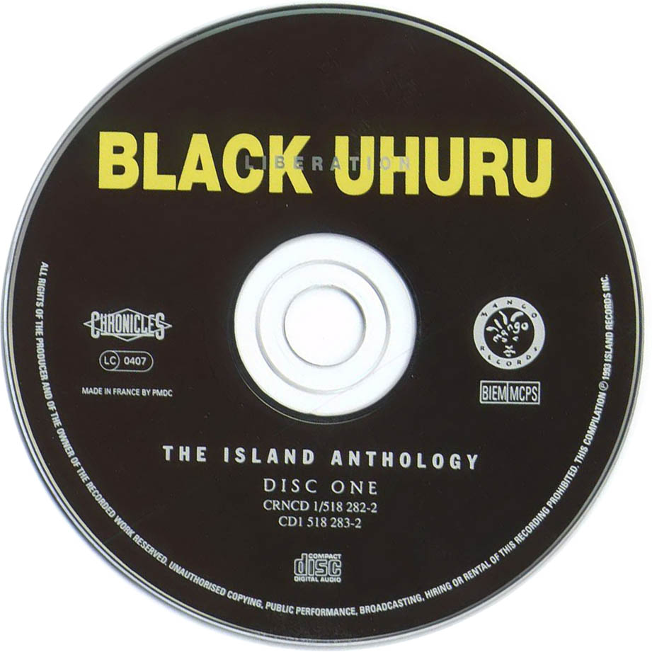 Cartula Cd1 de Black Uhuru - Liberation (The Island Anthology)