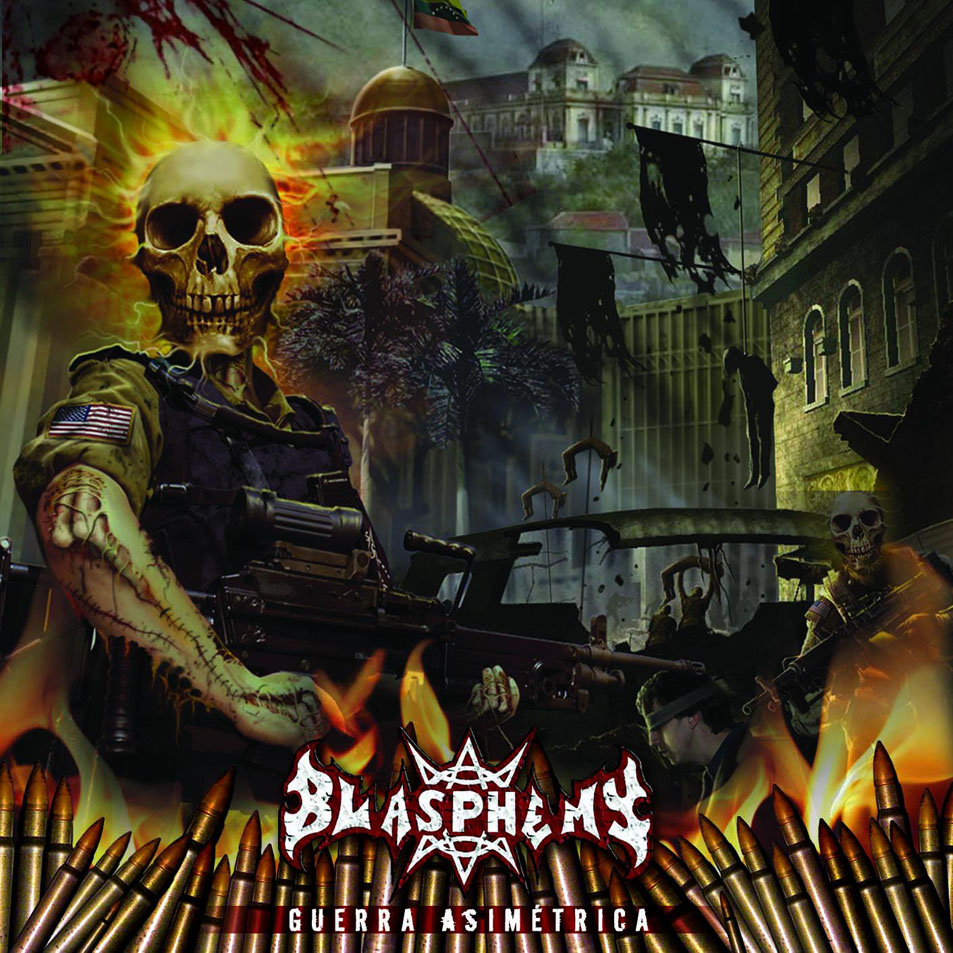 Cartula Frontal de Blasphemy - Guerra Asimetrica