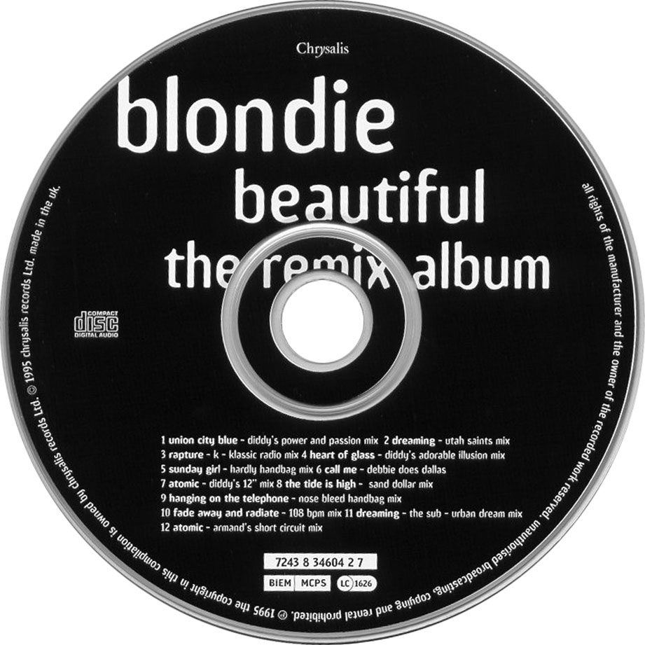 Cartula Cd de Blondie - Beautiful: The Remix Album