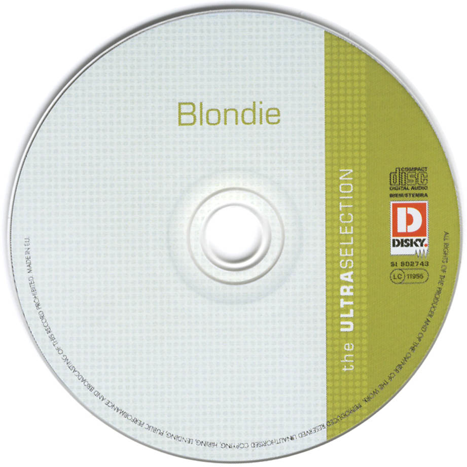 Cartula Cd de Blondie - The Ultra Selection