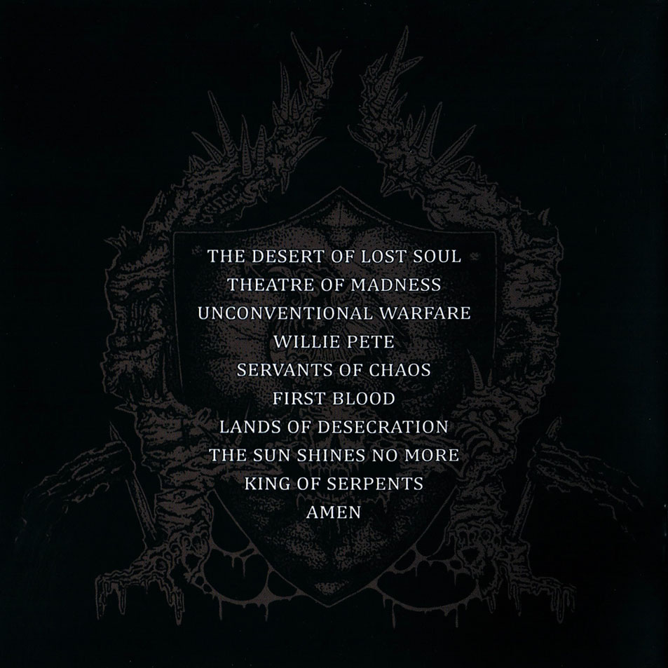 Cartula Interior Frontal de Blood Of Seklusion - Servants Of Chaos