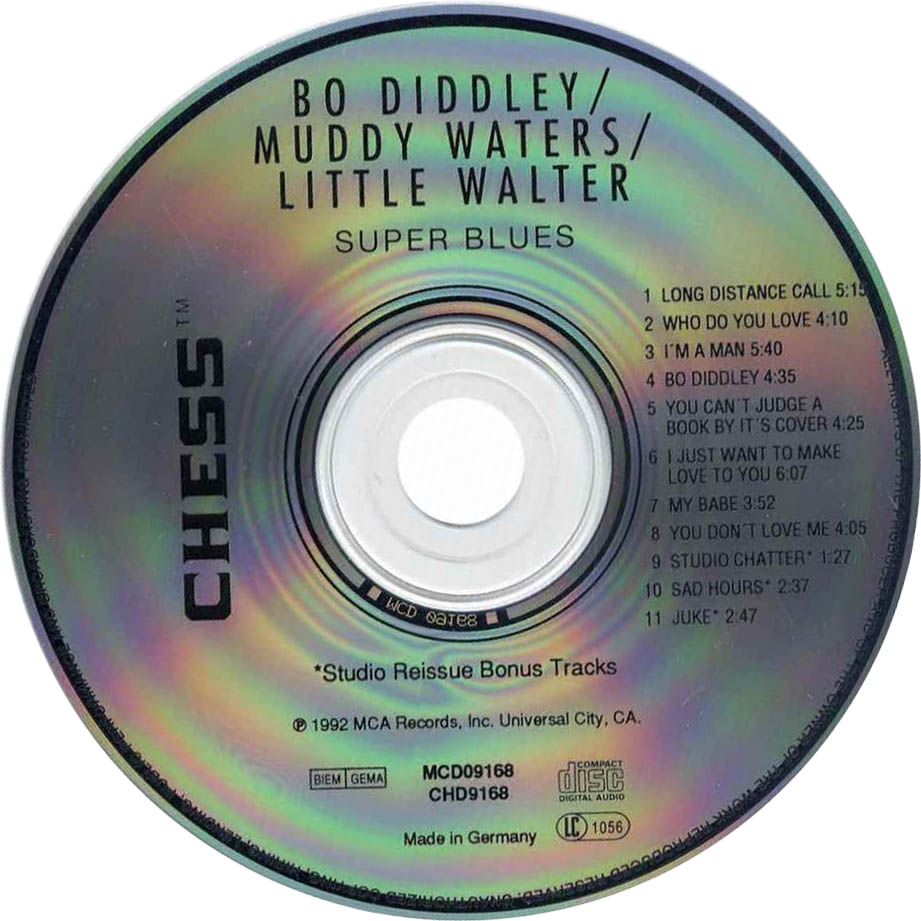 Cartula Cd de Bo Diddley / Muddy Waters / Little Walter - Super Blues