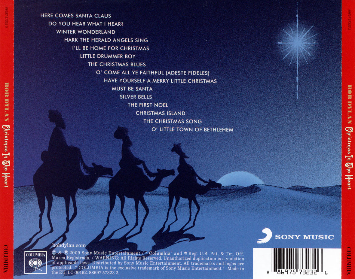Cartula Trasera de Bob Dylan - Christmas In The Heart