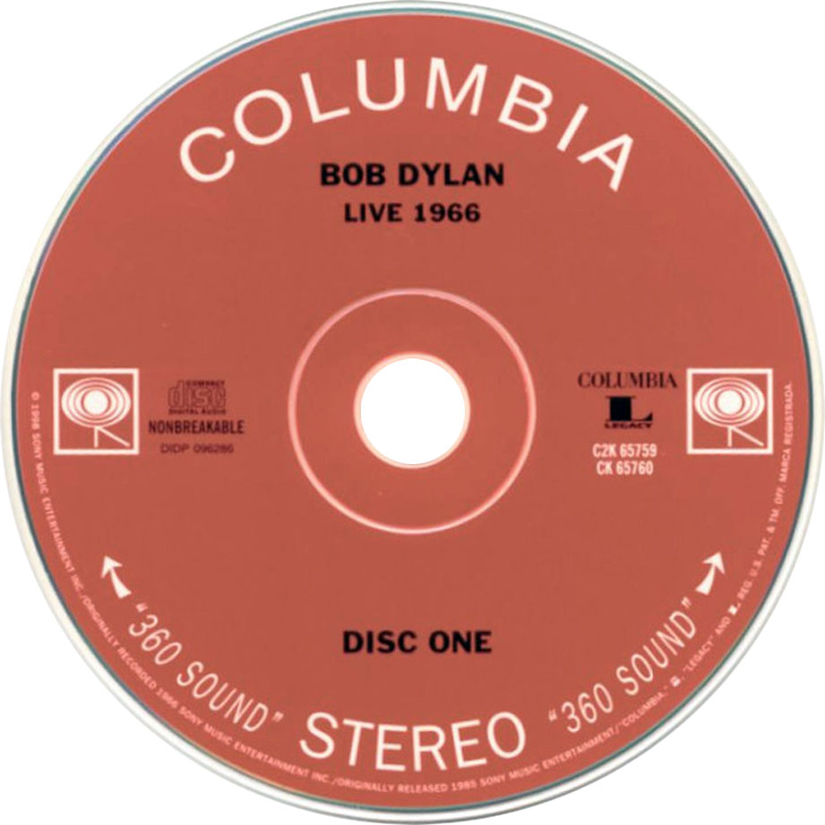 Cartula Cd1 de Bob Dylan - Live 1966