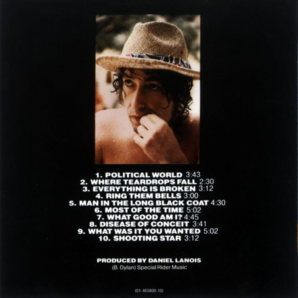 Cartula Interior Frontal de Bob Dylan - Oh Mercy