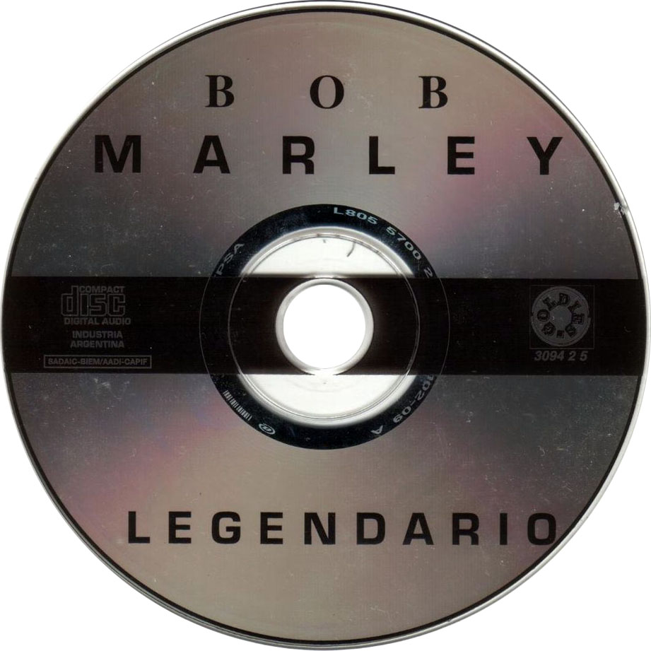 Cartula Cd de Bob Marley & The Wailers - Legendario