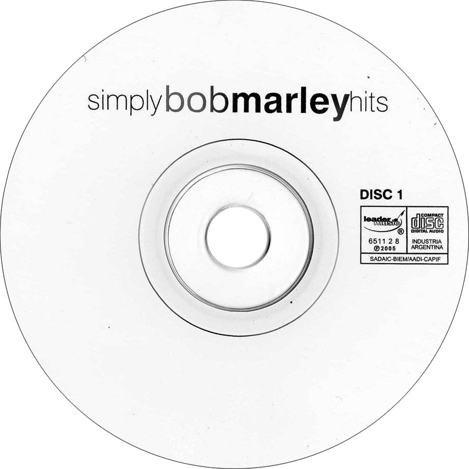 Cartula Cd1 de Bob Marley & The Wailers - Simply Bob Marley Hits