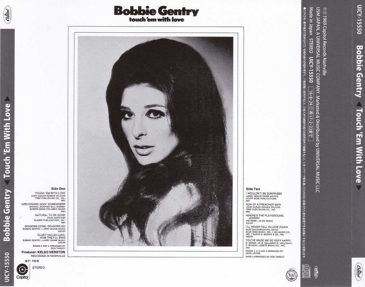 Cartula Trasera de Bobbie Gentry - Touch 'em With Love