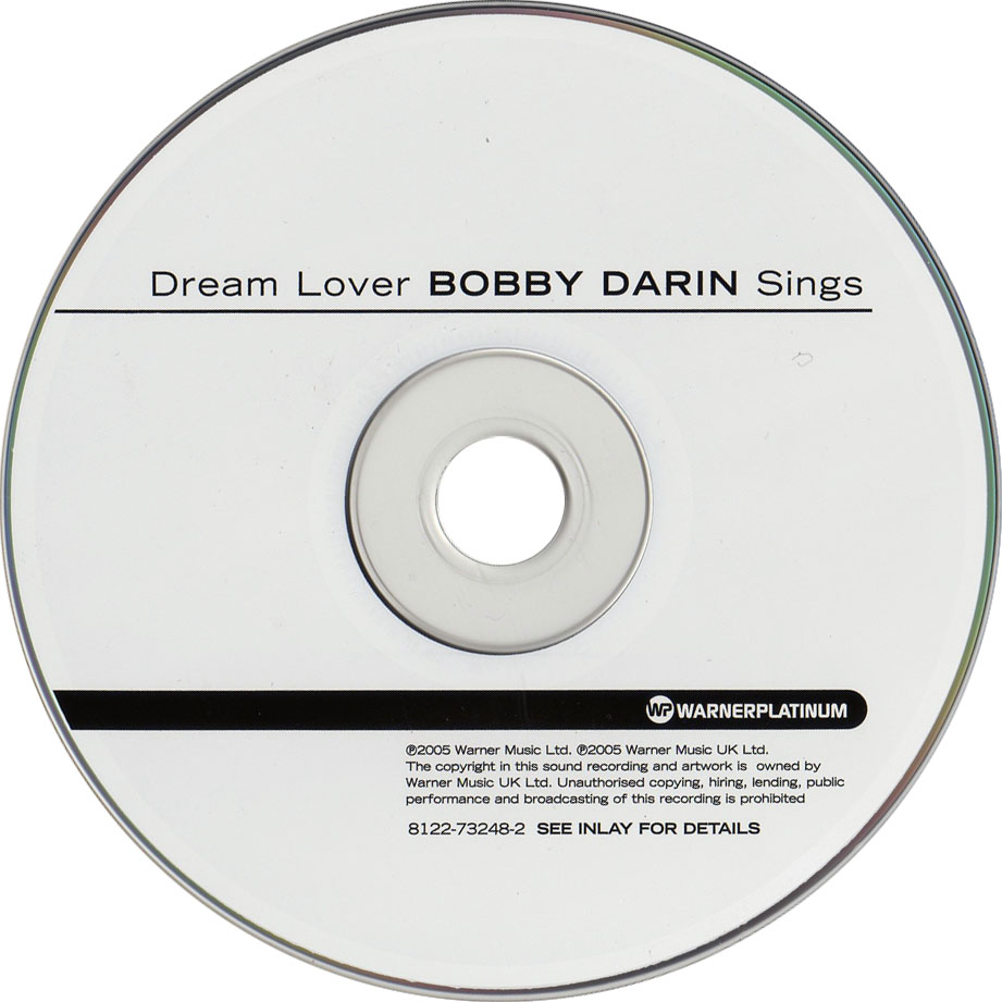 Cartula Cd de Bobby Darin - Dream Lover: Bobby Darin Sings