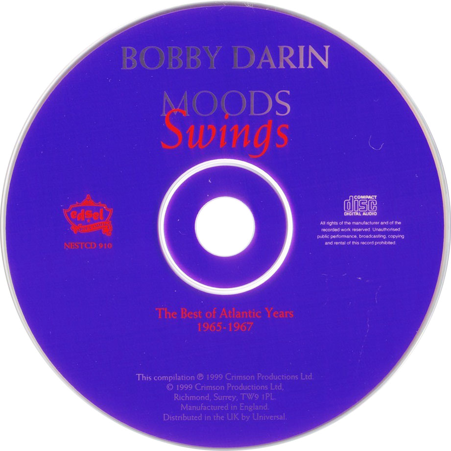 Cartula Cd de Bobby Darin - Moods Swings: The Best Of Atlantic Years 1965-1967