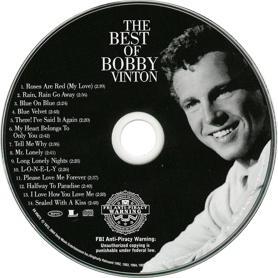 Cartula Cd de Bobby Vinton - The Best Of Bobby Vinton