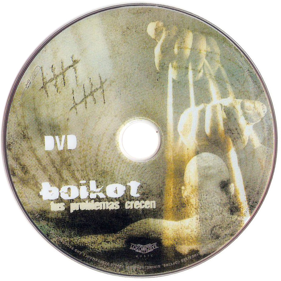Cartula Dvd de Boikot - Tus Problemas Crecen