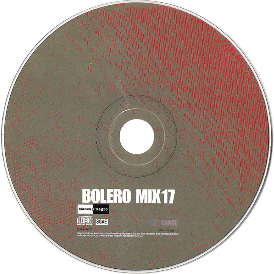 Cartula Cd2 de Bolero Mix 17