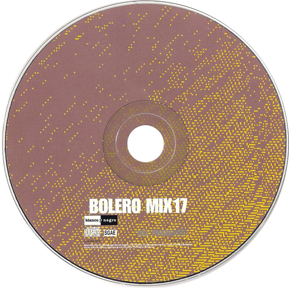 Cartula Cd3 de Bolero Mix 17