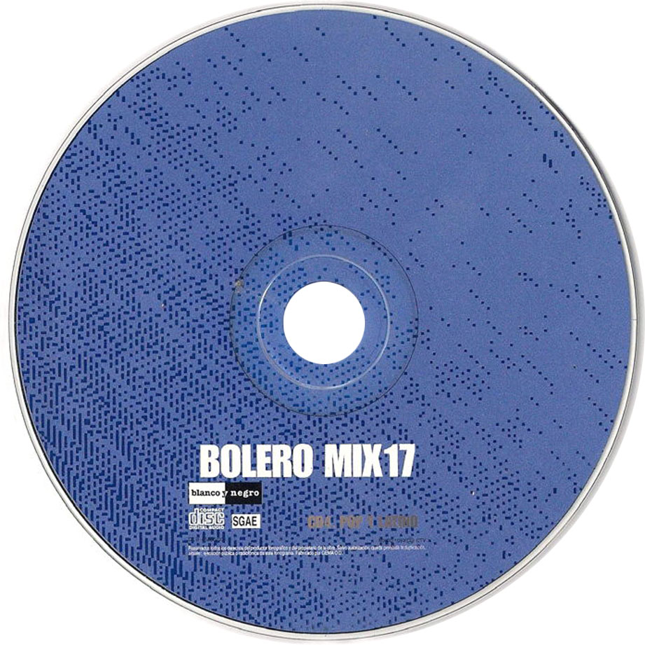 Cartula Cd4 de Bolero Mix 17